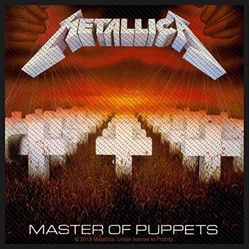 signs-unique Metallica Master Of Puppets Aufnäher Stoff 100 mm x 100 mm (RZ) von signs-unique