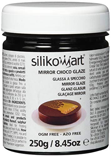 Silikomart 73.107.03.0001 MIRROR CHOCO GLAZE 250 GR von silikomart