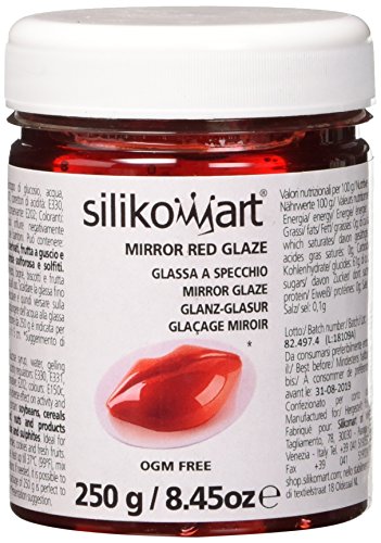 Silikomart 73.107.05.0001 MIRROR RED GLAZE 250 GR von silikomart