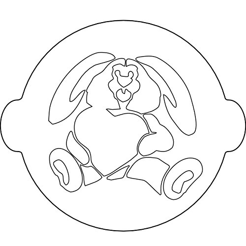 Silikomart Bunny, Schablone zur Dekoration von Kuchen, Weiß von silikomart