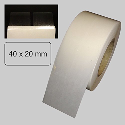 Verschlussetiketten auf Rolle - transparent - 40 x 20 mm - 4.000 Stück von simhoa