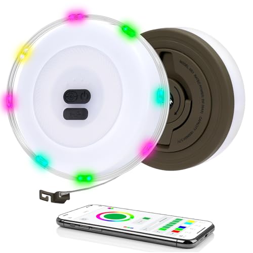 simile Camping Lichterkette mit App-Steuerung, 6M Bunt Außen Lichterkette mit Multi-Modes, langlebig und wasserdicht, USB-Aufladung, für Zelt, Camping, Hof, Dekoration von simile