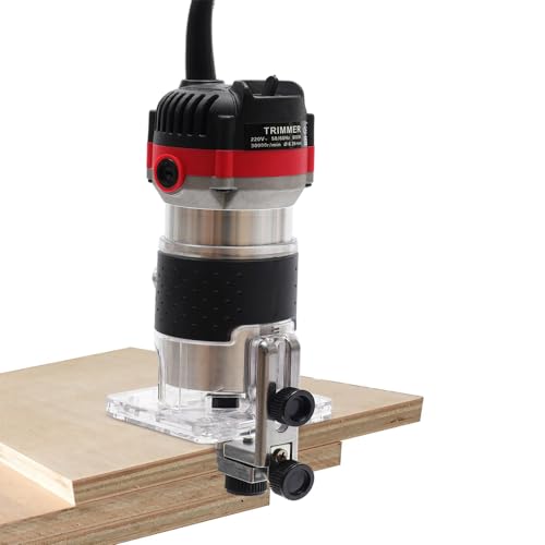 Oberfräse, Trimmer, elektrischer Router, Fräsmaschine, Multifunktionswerkzeug, Holz, 800 W, 30.000 U/min, für Holzarbeiten, Möbelherstellung von simimasen