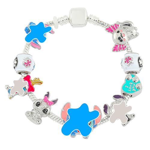 Cartoon Armband simyron Cartoon Glitzerndes Bettelarmband, Cartoon Verstellbares Bettelarmband 19cm Stich Bettelarmband Schmuckarmbänder für Frauen als Jubiläumsgeschenk von simyron