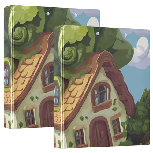 Cabbage House Green Ringbuch mit Taschen, 1 und 1,27 cm, 2 Stück, Büroordner, Hardcover von siphylline