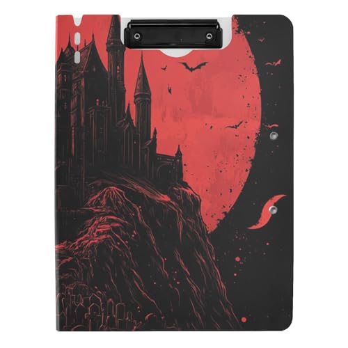 Klemmbrett mit Ordner Gothic Vampir Schloss A4 Klemmbrett Folio Doppelclips Stifthalter Schule Klemmbrett mit Abdeckung Klemmbrett mit Ordner Gothic Vampir Schloss A4 Klemmbrett Folio Doppelclips Stifthalter Schule Klemmbrett mit Abdeckung von siphylline