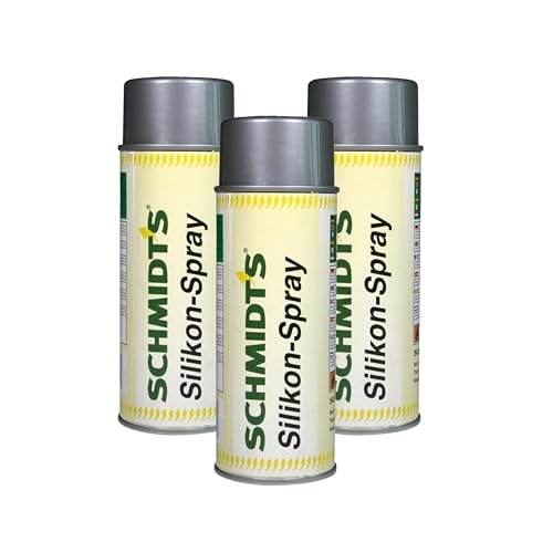 3 x siwitec by SCHMIDT's Silikonspray 400 ml, VOC = 92%, Gleitspray für vielseitige Anwendungen, Pflegemittel zur Erhaltung und Pflege von Gummidichtungen und Kunststoffteilen, Silikon Schmiermittel von siwitec