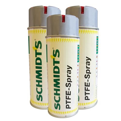 3 x siwitec by Schmidt's PTFE Spray 400ml, Universal-Schmiermittel für Metall- und Kunststoffteile, Universalschmiermittel, PFTE-Spray, Trockenschmiermittel, Trockenschmierspray, Multifunktionsspray von siwitec