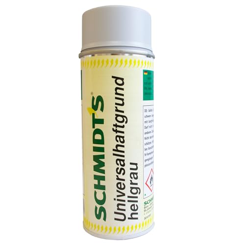 siwitec 1 x by Schmidt's Universalgrundierung Spray 400ml, hellgrau, Grundierung Metall, Sprühlack, Haftgrundierung für Holz, Keramik, Stein, uvm., Primer Spray, Grundierung Spray von siwitec