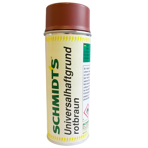 siwitec 1 x by Schmidt's Universalgrundierung Spray 400ml, rotbraun, Grundierung Metall, Sprühlack, Haftgrundierung für Holz, Keramik, Stein, uvm., Primer Spray, Grundierung Spray von siwitec