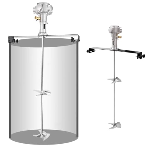 sjdoPulse Pneumatischer Farbmischer, 55 Gallonen, 3/4 Ps, Pneumatischer Farbmischer, 400-Liter-Tankfass-Luftrührer, Farbrührmaschine, Mischwerkzeug von sjdoPulse