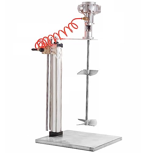 sjdoPulse Pneumatischer Farbmischer, 55 Gallonen Pneumatischer Farbrührer, Automatischer Hub-Farbrührer Mit Ständer, Beschichtungsmischmaschine Für Tintenfarbstoffe von sjdoPulse