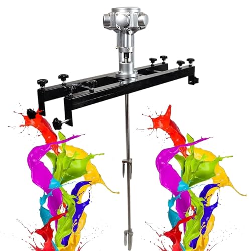 sjdoPulse Pneumatischer Farbmischer, Luftrührer, Pneumatischer Farbmischer, Farbrührmaschine Mit Halterung Und Klappbarem Propeller von sjdoPulse