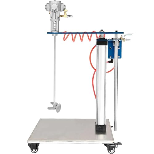 sjdoPulse Pneumatischer Farbmischer, Tintenlöser-Rührwerk, 30 Gallonen Farbrührmaschine, Automatisch Anhebender Luftrührer, Kommerzieller Pneumatischer Mischer von sjdoPulse