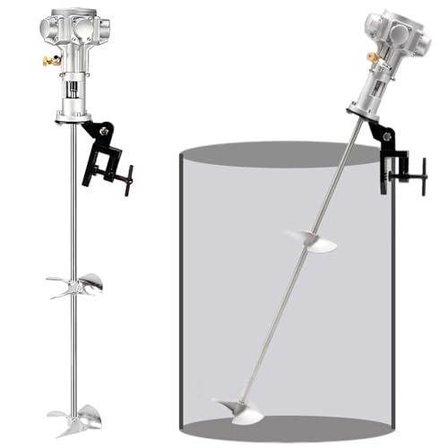 sjdoPulse Pneumatischer Farbmischer Pneumatischer Farbmischer, 55 Gallonen 3/4 Ps Tankfass Cliphalterung Luftrührwerk, Automatische Rührmaschine von sjdoPulse