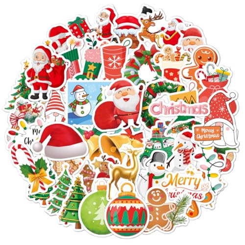 slothbyte Weihnachts sticker für Dekoration Scrapbooking Verpackung, Weihnachtsaufkleber Sticker Für Scrapbooking, Weihnachten DIY Aufkleber Für Karte Machen, Weihnachtsstickers von slothbyte