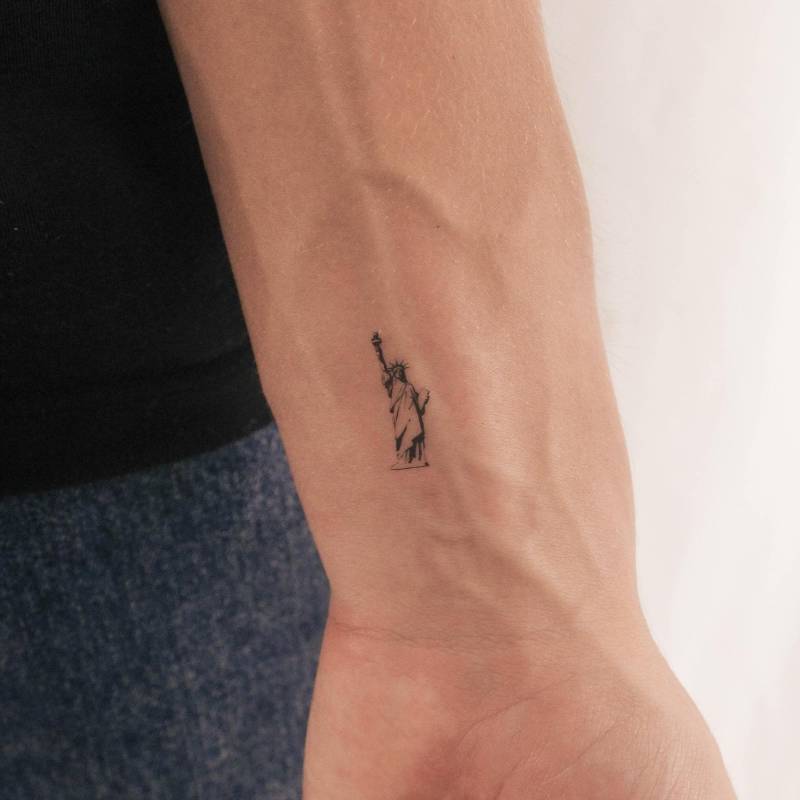 Freiheitsstatue Temporäre Tattoo | 3Er Set von smalltattoos