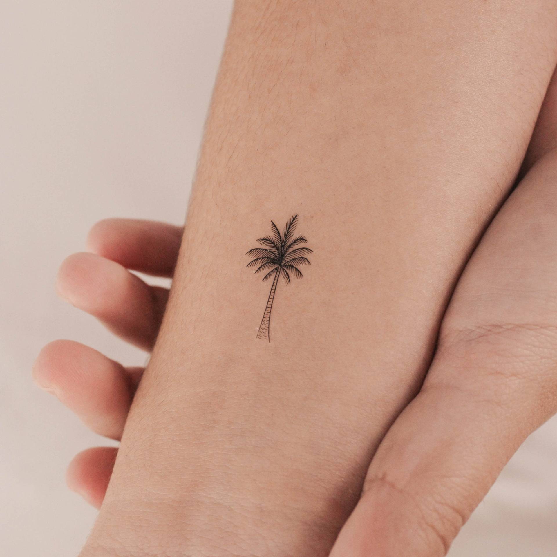 Kleine Palme Temporäres Tattoo | 3Er Set von smalltattoos