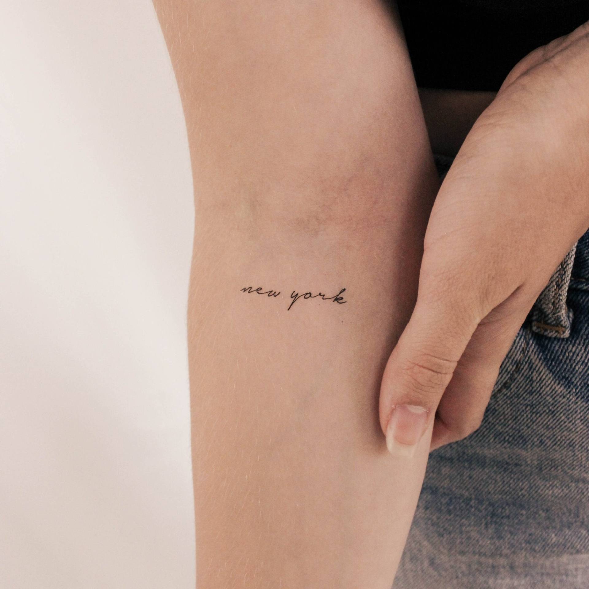 New York Temporäres Tattoo | 3Er Set von smalltattoos