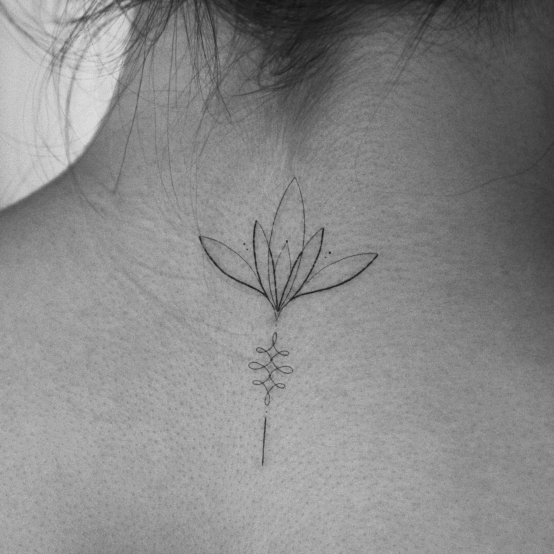 Ornamentales Lotus Temporäres Tattoo | 3Er Set von smalltattoos