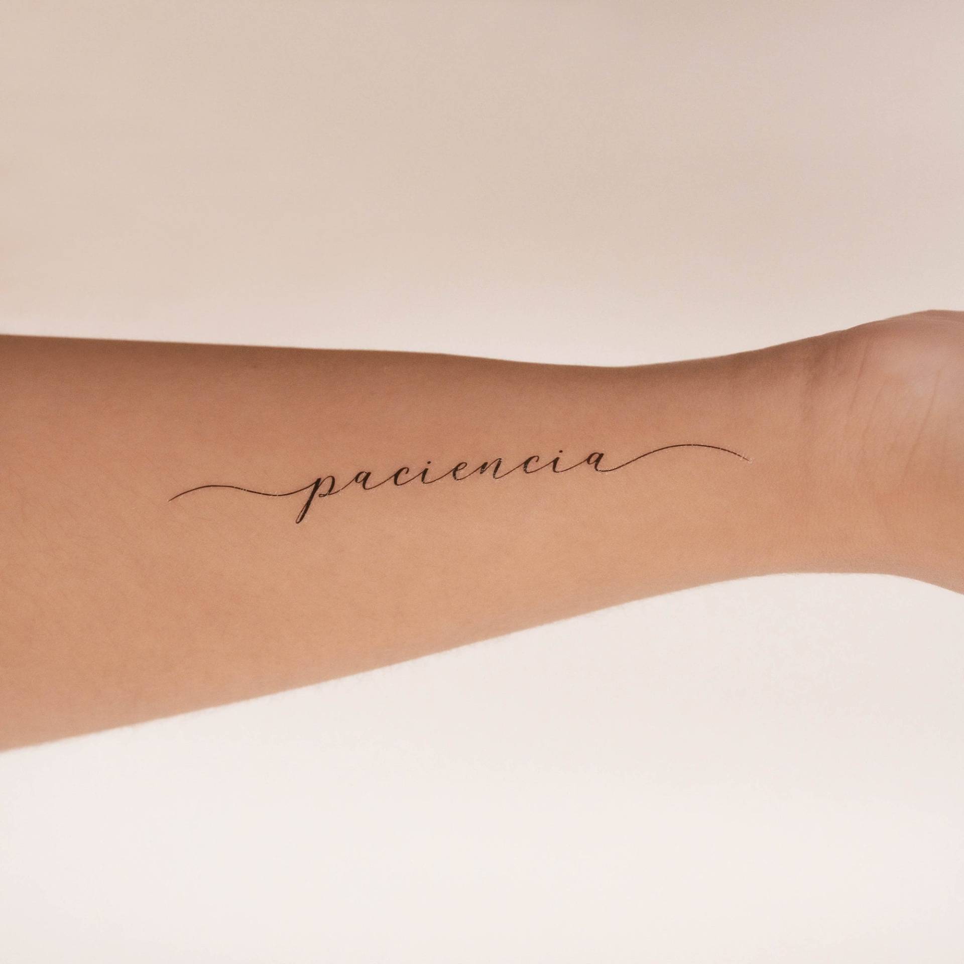 Paciencia Temporäres Tattoo | 3Er Set von smalltattoos