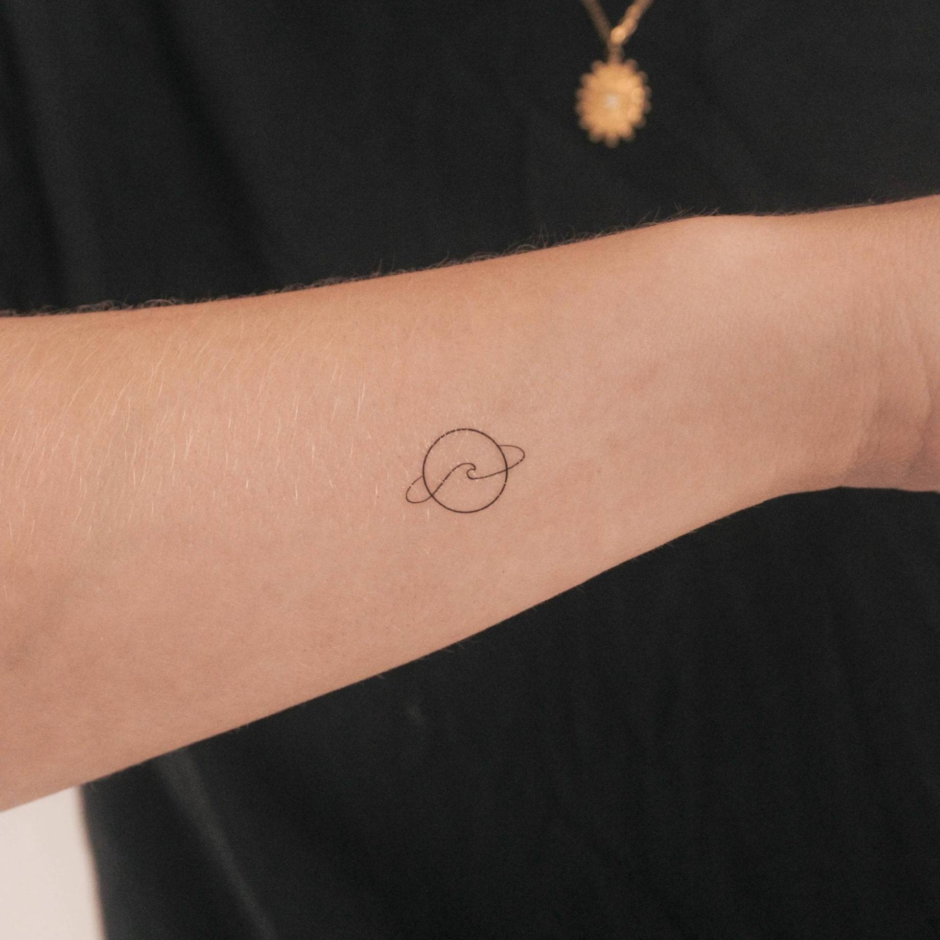 Saturnwelle Temporäres Tattoo | 3Er Set von smalltattoos