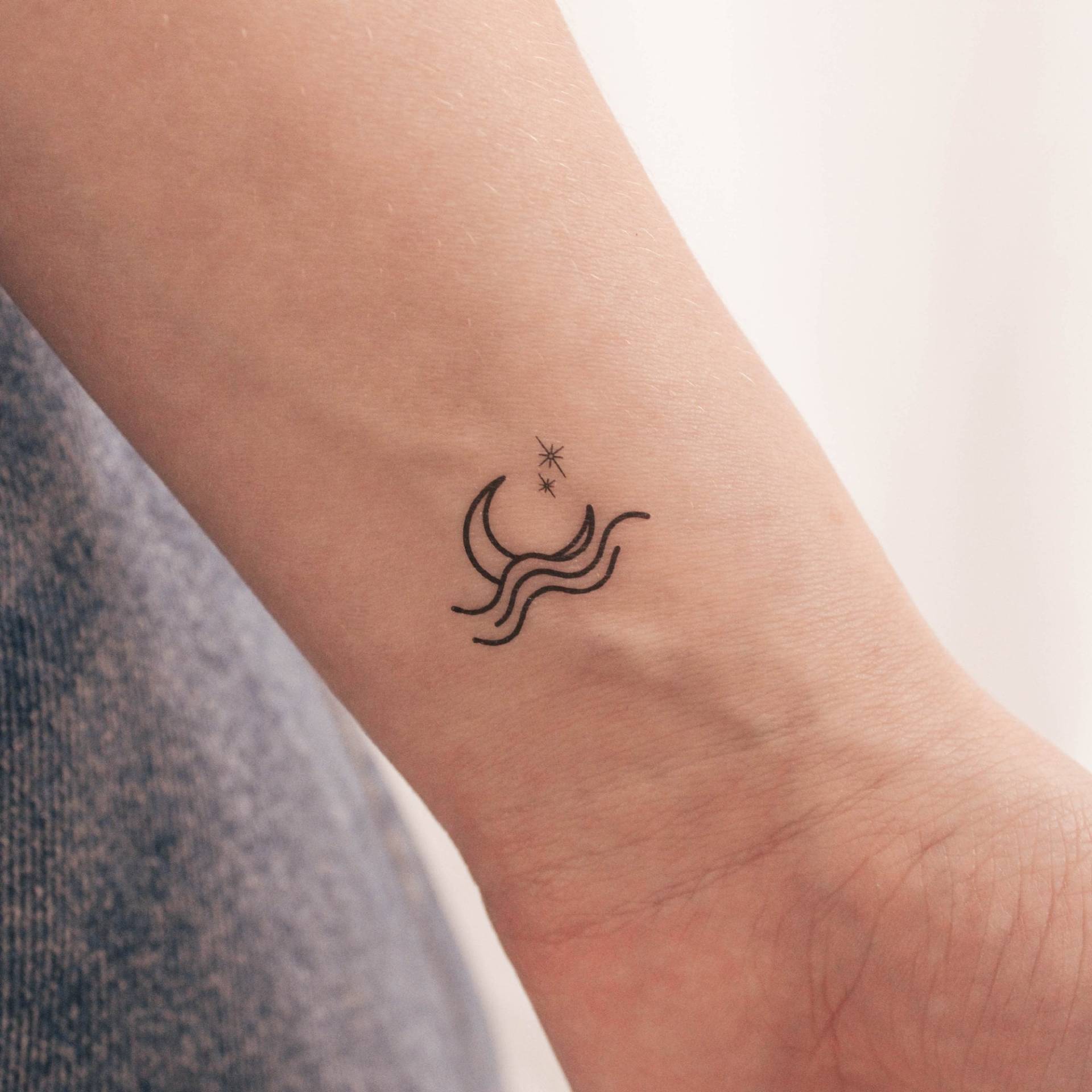 Seemond Und Sterne Temporäres Tattoo | 3Er Set von smalltattoos