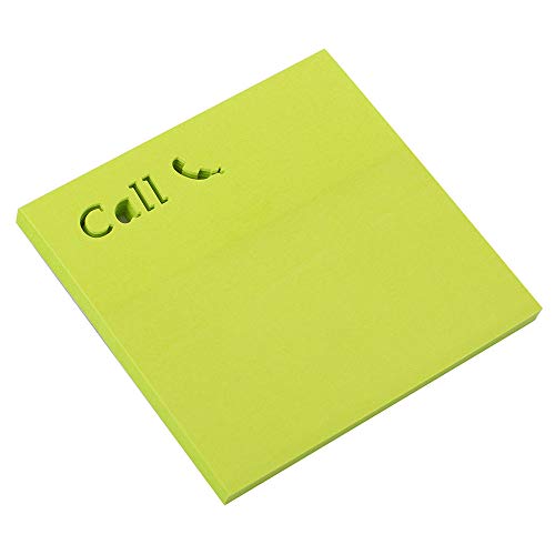 smart by Leviatan Smart 110534 Notizzettel klebend Sticky Notes selbstklebend Haftnotizen 75x75mm 50 Blatt Call von smart by Leviatan