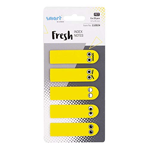 smart by Leviatan Smart by Leviatan Smart 110539 Notizzettel klebend | Sticky Notes | Klebezettel | selbstklebend Haftnotizen 75x75mm 50 Blatt Like it 20 Stück von smart by Leviatan