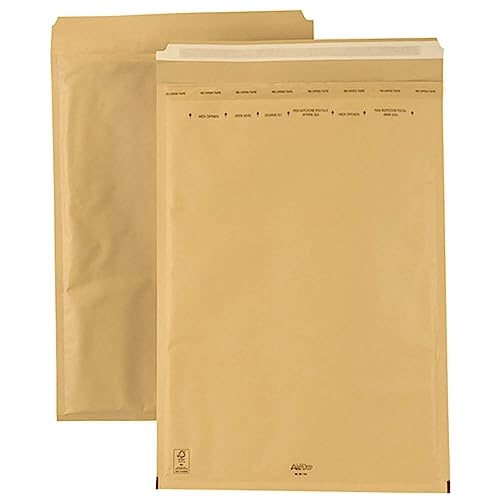 smiley pack 10 Luftpolstertaschen Luftpolsterumschläge Gr. I/9 Braun (320x455 mm) DIN A3 gepolsterte Briefumschläge Polsterversandtaschen Versandtaschen Luftpolsterversandtaschen gepolstert von smiley pack