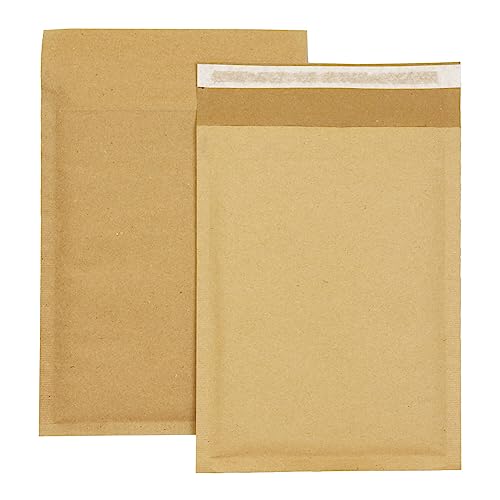 smiley pack 400 Luftpolstertaschen Luftpolsterumschläge Gr. D/4 Braun (200x275 mm) DIN B5 C5+ gepolsterte Briefumschläge Polsterversandtaschen Versandtaschen Luftpolsterversandtaschen gepolstert von smiley pack