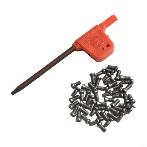 Haltbarkeit und lange Lebensdauer, 50 x M2 M5 Torx-Schrauben als Ersatz für Hartmetall-Klingen (M2,5 x 6) von snowchecking