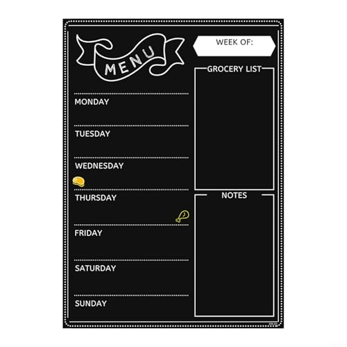 Magnetischer Whiteboard-Kühlschrankkalender für einfache und effiziente Mahlzeitenplanung von snowchecking