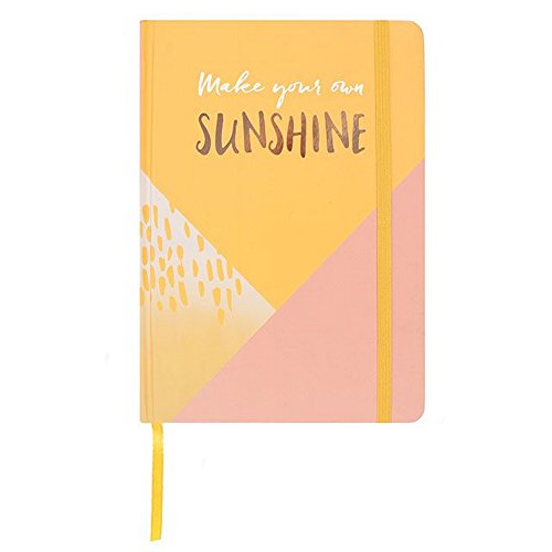 A5 Make Your Own Sunshine Pastel Paint Notebook Geschenk Buch Reise Tagebuch Gold für Ihre Arbeit Fun von something different