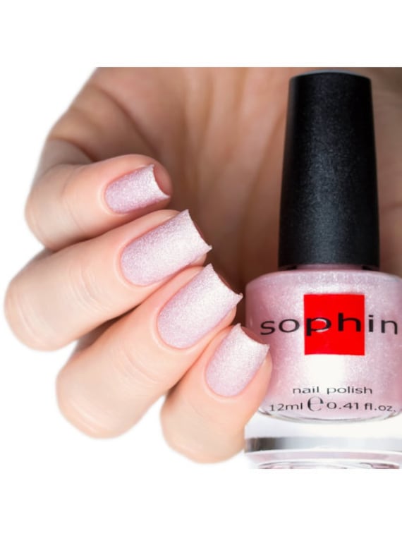 Rosa Nagellack Mit Sandeffekt. Sophin 0266. Maniküre. Sicher Für Ihre Nägel. Vegane Kosmetik. Trendy von sophincosmetics