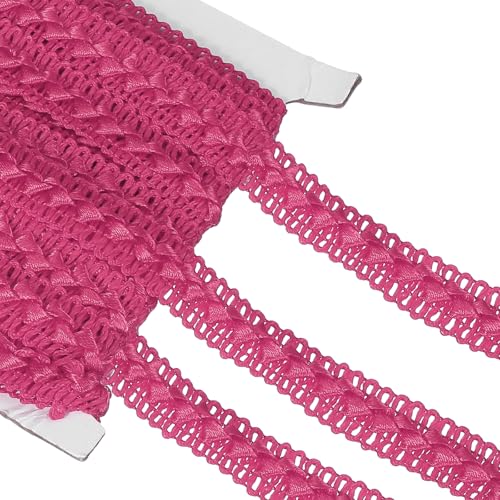 sourcing map 11 Yard Zopfborte, 1,8 cm breit, geflochtenes Spitzenband, Gimpen-Bordüre, Band für DIY, Handwerk, Nähzubehör, Kostüm, Heimdekoration, Rosenrot sourcing map 11 Yard Zopfborte, 1,8 cm breit, geflochtenes Spitzenband, Gimpen-Bordüre, Band für DIY, Handwerk, Nähzubehör, Kostüm, Heimdekoration, Rosenrot von sourcing map