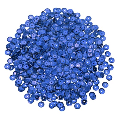 sourcing map 1200 Stück lose Pailletten, 6 mm, runde lose Pailletten, schillernde Pailletten, Regenbogen-Großpackung mit Löchern – 20 g zum Nähen, Sticken, Kleidung, Basteln, Dekorationen, Dunkelblau sourcing map 1200 Stück lose Pailletten, 6 mm, runde lose Pailletten, schillernde Pailletten, Regenbogen-Großpackung mit Löchern – 20 g zum Nähen, Sticken, Kleidung, Basteln, Dekorationen, Dunkelblau von sourcing map