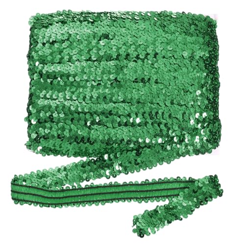 sourcing map 18 m x 3 cm elastischer Paillettenbesatz, flach, dehnbar, Pailletten-Streifen, Pailletten-Stoffband für DIY, Basteln, Nähen, Kleid, Grün sourcing map 18 m x 3 cm elastischer Paillettenbesatz, flach, dehnbar, Pailletten-Streifen, Pailletten-Stoffband für DIY, Basteln, Nähen, Kleid, Grün von sourcing map