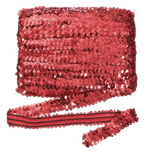 sourcing map 18 m x 3 cm elastischer Paillettenbesatz, flach, dehnbar, Pailletten-Streifen, Pailletten-Stoffband für DIY, Basteln, Nähen, Kleid, Rot sourcing map 18 m x 3 cm elastischer Paillettenbesatz, flach, dehnbar, Pailletten-Streifen, Pailletten-Stoffband für DIY, Basteln, Nähen, Kleid, Rot von sourcing map