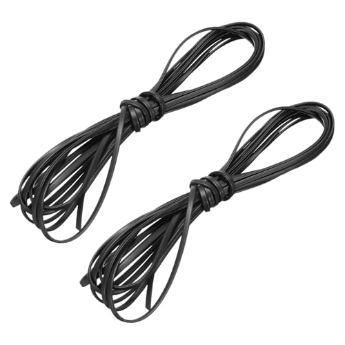 sourcing map 2 Bündel flache Lederschnur, 4 mm, Lederband, dünne Schnürsenkelstreifen für DIY-Armbänder, Schmuckherstellung, Handtaschen, Geldbörsen, Schwarz sourcing map 2 Bündel flache Lederschnur, 4 mm, Lederband, dünne Schnürsenkelstreifen für DIY-Armbänder, Schmuckherstellung, Handtaschen, Geldbörsen, Schwarz von sourcing map
