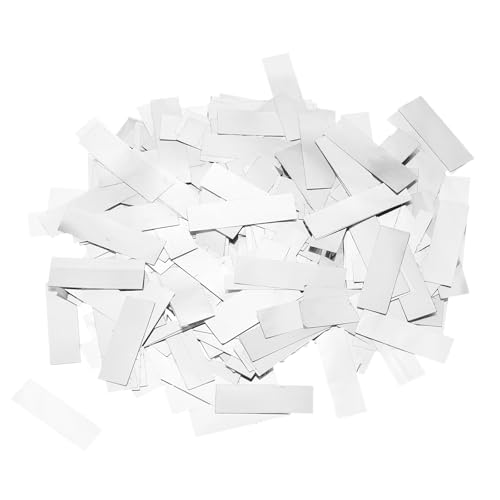 sourcing map 200 Gramm Konfetti Papier Silber Metallic Konfetti Streusel 1,0cm x 3,0cm Tischkonfetti für Weihnachten Hochzeit Geburtstag Feier Party Dekoration von sourcing map