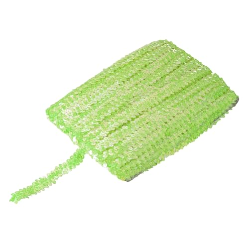 sourcing map 22,7 m Elastisches Pailletten-Besatz, flach, Pailletten-Streifen, Pailletten-Stoffband für Handwerk, DIY, Fransen, Nähen, Grün, Gelb, 22,7 m sourcing map 22,7 m Elastisches Pailletten-Besatz, flach, Pailletten-Streifen, Pailletten-Stoffband für Handwerk, DIY, Fransen, Nähen, Grün, Gelb, 22,7 m von sourcing map