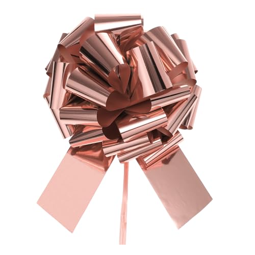 sourcing map 30 cm große Auto-Schleife, extra groß, Weihnachtsschleife, Metallic, Geschenkband, für Hochzeitskörbe, Geschenke, große Geschenkschleife, Rosa von sourcing map