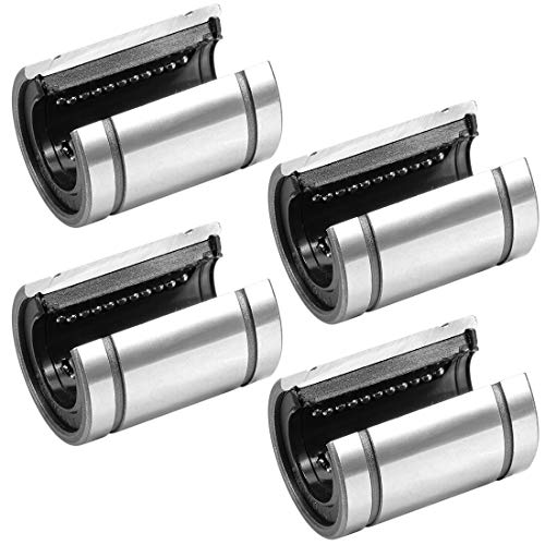 sourcing map 4 Stück Linearkugellager LM16UUOP, Offene Ausführung, 16 mm Bohrungsdurchm. 28 mm Außendurchm. 37 mm Länge von sourcing map