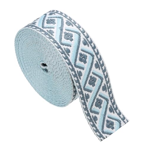 sourcing map Baumwoll-Gurtband, 38 mm, Jacquard-Gurtband, Stickerei, Polyester-Gurtband, Geldbörsenriemen, Gürtel für Geldbörse, Tasche, Handwerk, Kleidung, creme-grau-blau sourcing map Baumwoll-Gurtband, 38 mm, Jacquard-Gurtband, Stickerei, Polyester-Gurtband, Geldbörsenriemen, Gürtel für Geldbörse, Tasche, Handwerk, Kleidung, creme-grau-blau von sourcing map