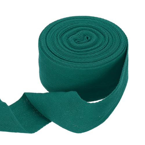 sourcing map Baumwoll-Twillband, 5,1 cm, 9,1 m, Fischgräten-Gurtband, Rolle, Schrägband für Heimwerker, Handwerk, Nähen, Geschenkverpackung, Dunkelgrün sourcing map Baumwoll-Twillband, 5,1 cm, 9,1 m, Fischgräten-Gurtband, Rolle, Schrägband für Heimwerker, Handwerk, Nähen, Geschenkverpackung, Dunkelgrün von sourcing map