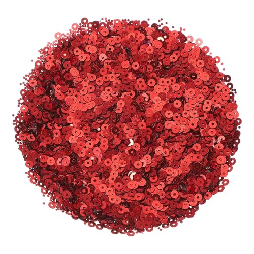 sourcing map Flache Pailletten, 3 mm, flach, rund, lose Pailletten mit einzelnen Löchern, 100 g, für Bastelarbeiten, Nähen, Sticken, Kleidung, Rot, 30.0000 Stück sourcing map Flache Pailletten, 3 mm, flach, rund, lose Pailletten mit einzelnen Löchern, 100 g, für Bastelarbeiten, Nähen, Sticken, Kleidung, Rot, 30.0000 Stück von sourcing map