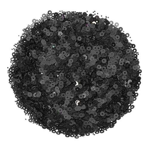 sourcing map Flache Pailletten, 3 mm, flach, rund, lose Pailletten mit einzelnen Löchern, 100 g, für Bastelarbeiten, Nähen, Sticken, Kleidung, Schwarz, 30.0000 Stück sourcing map Flache Pailletten, 3 mm, flach, rund, lose Pailletten mit einzelnen Löchern, 100 g, für Bastelarbeiten, Nähen, Sticken, Kleidung, Schwarz, 30.0000 Stück von sourcing map
