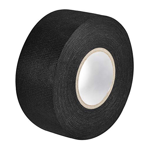 sourcing map Gewebeband Stoff Klebeband Kabelbäume Webstühle Einseitig 35mm x 15m Schwarz von sourcing map