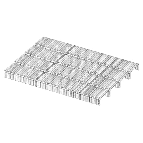 sourcing map Heftklammern mit schmaler Krone, 20 Gauge, 1,1 x 0,6 cm, 2250 Stück, verzinkter Stahl für pneumatische, elektrische Heftgeräte, Weiß von sourcing map